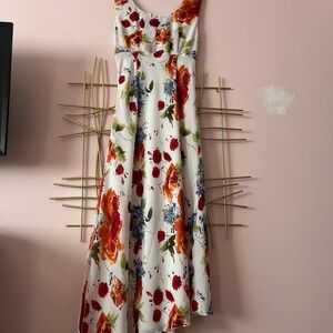 Tribal Floral Asymmetrical Dress Size 6 Elegant Garden Party Wedding